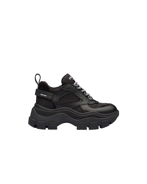 prada block sneakers mid|Black Block sneakers .